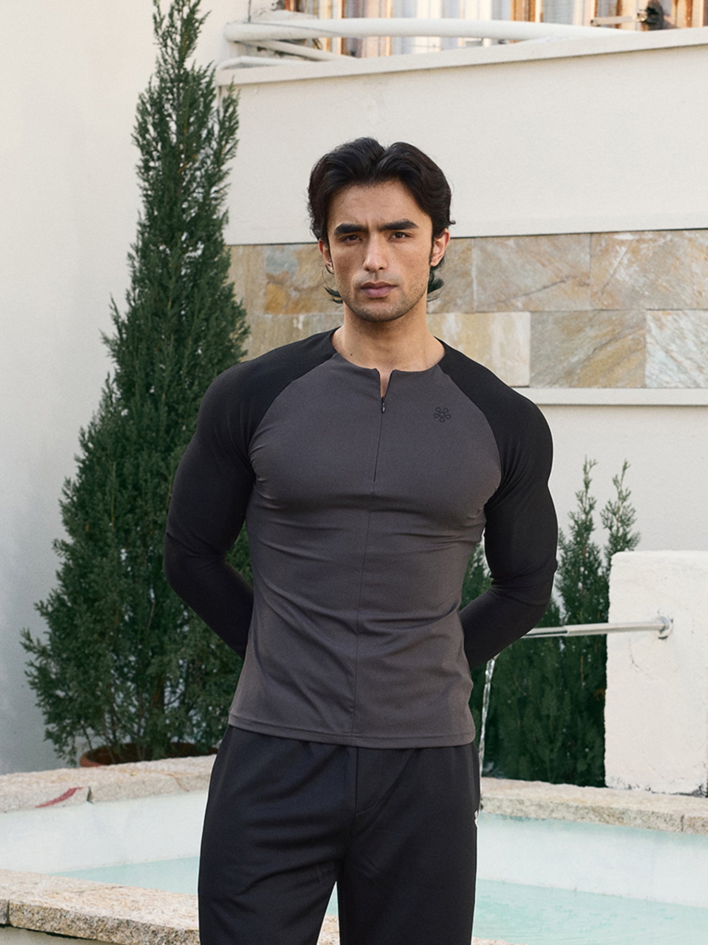 HALF ZIP COMPRESSION LONG SLEEVE