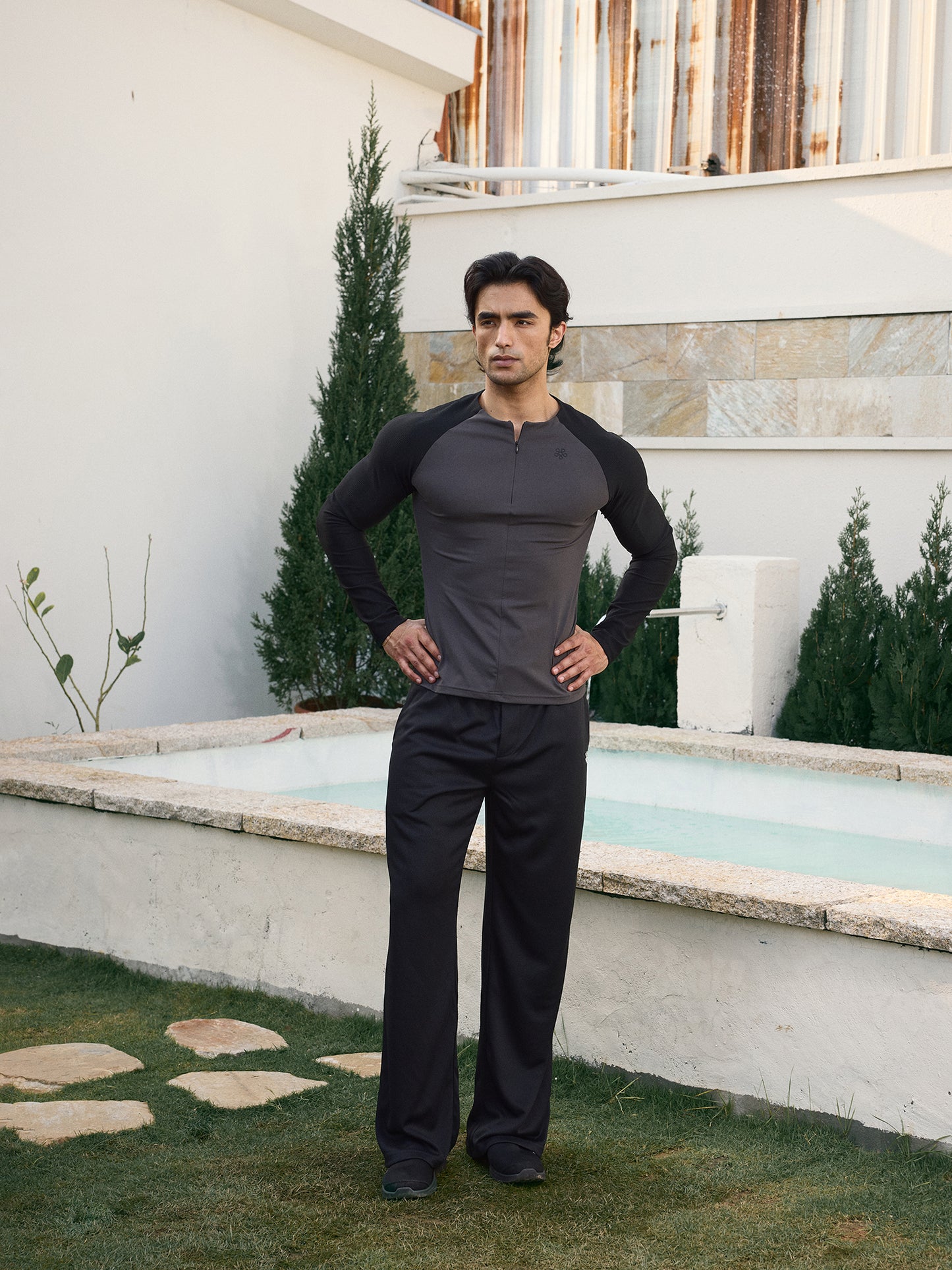 HALF ZIP COMPRESSION LONG SLEEVE