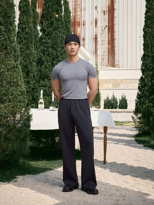 SLIGHT FLARE TAILORED CASUAL PANTS