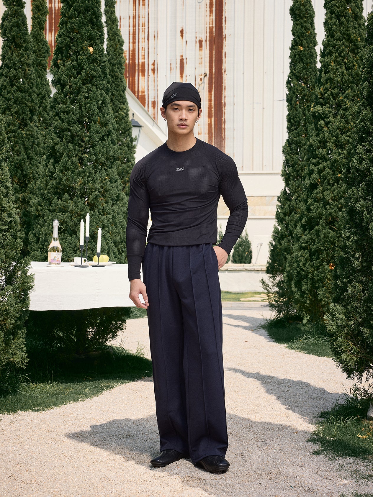 MESH SLIM FIT RAGLAN SPORT COMPRESSION TOP