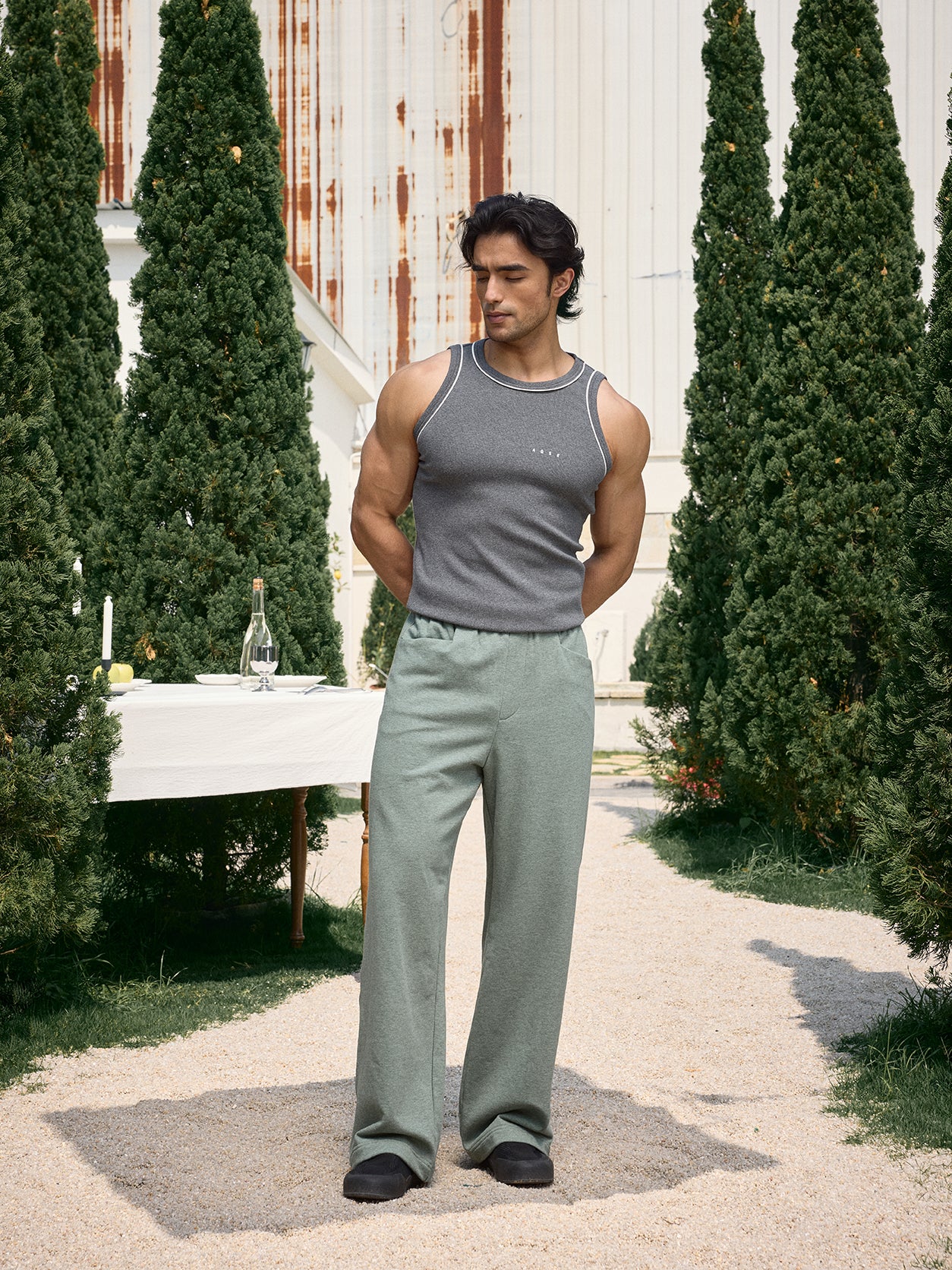 SIDE WEBBING SLIM FIT SPORTS VEST