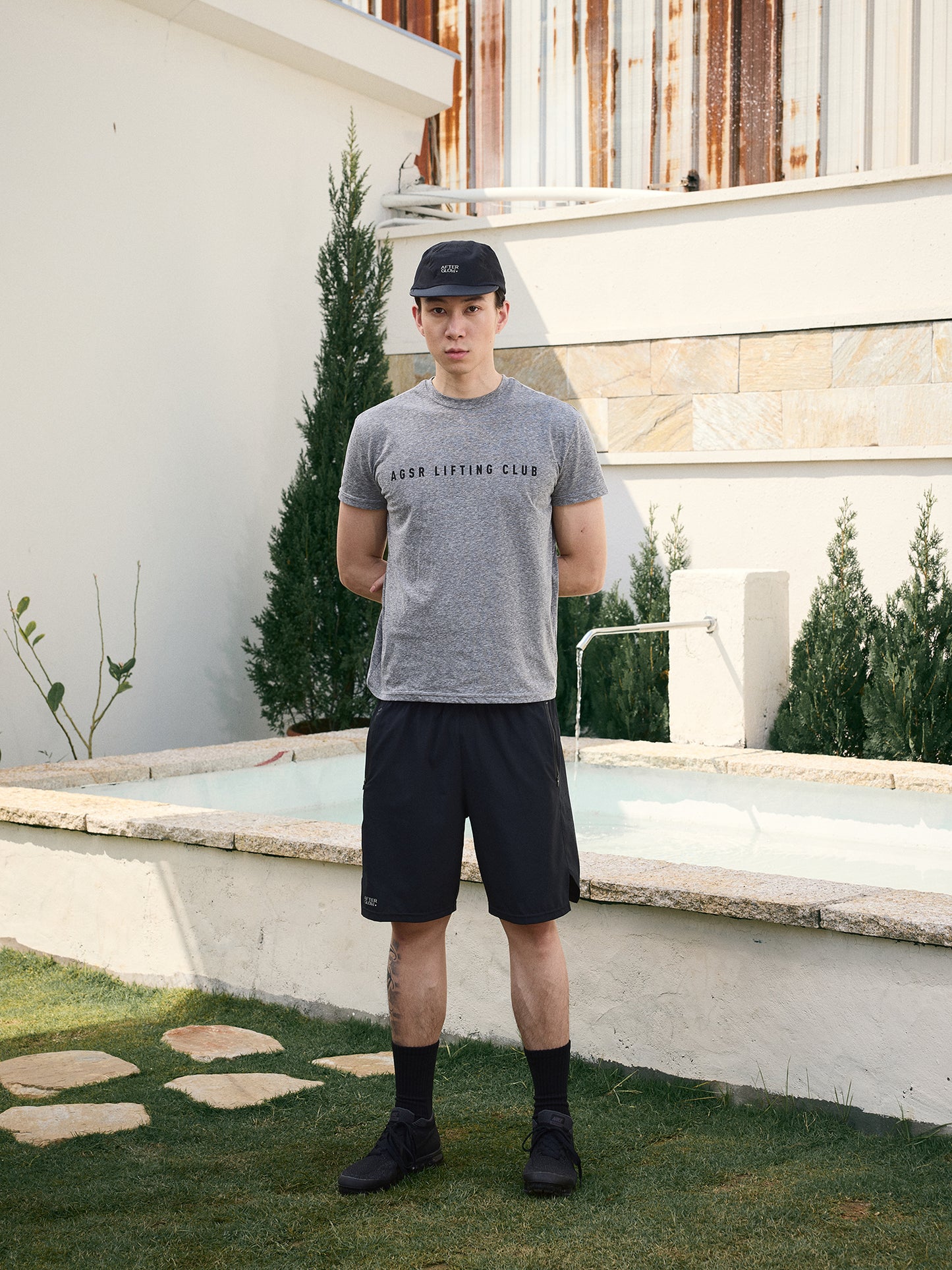 BAMBOO STRIPE PRINT TEE