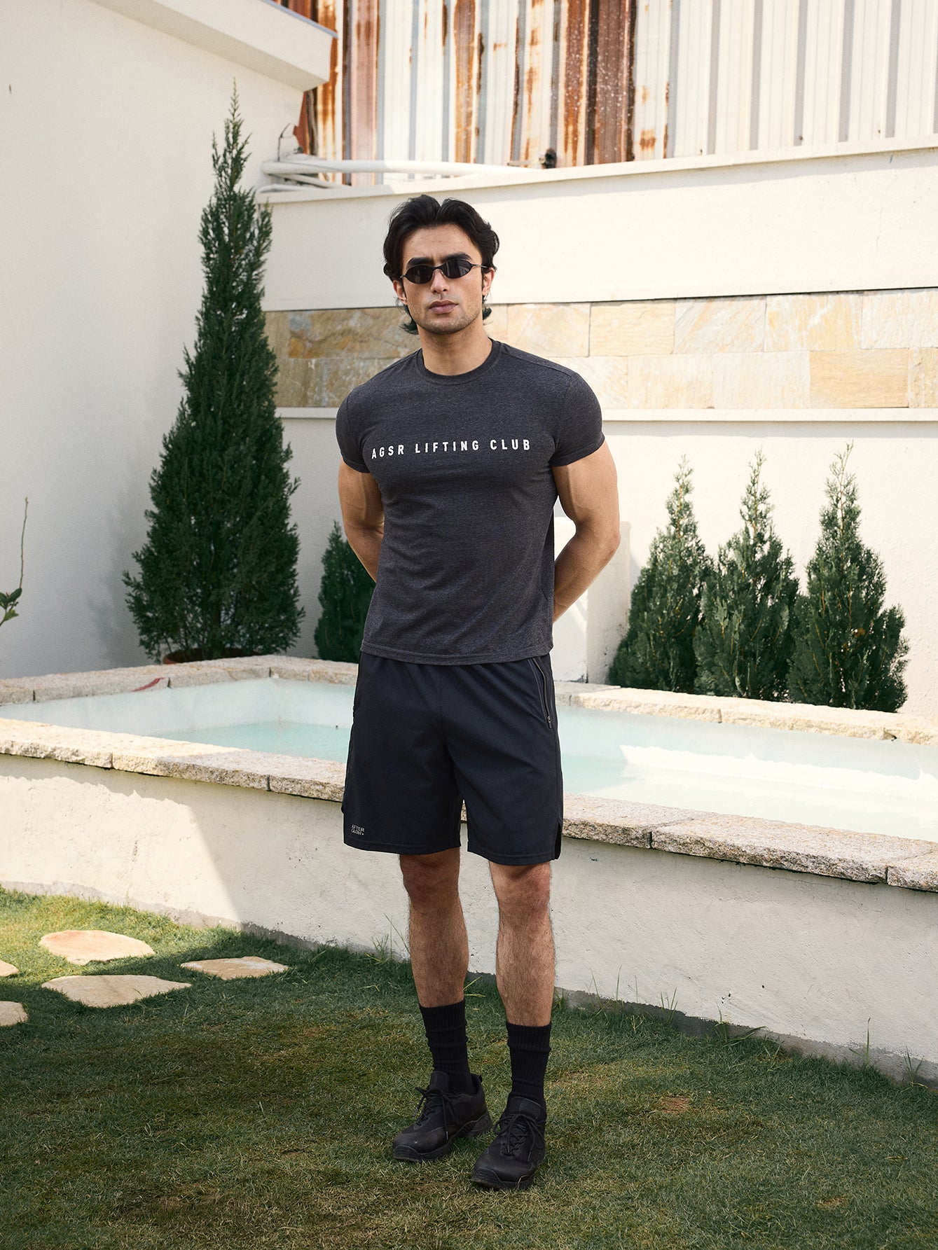 BAMBOO STRIPE PRINT TEE
