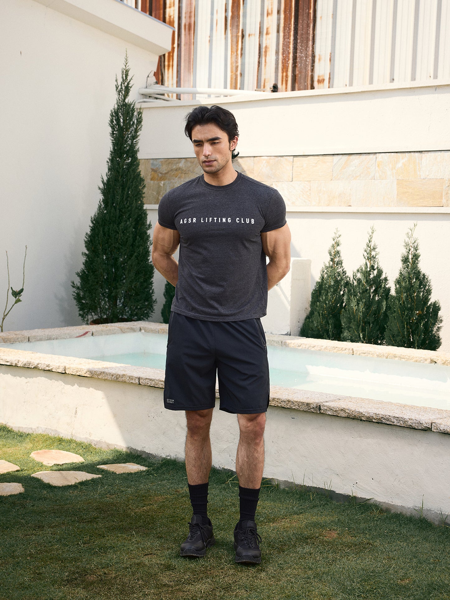 BAMBOO STRIPE PRINT TEE