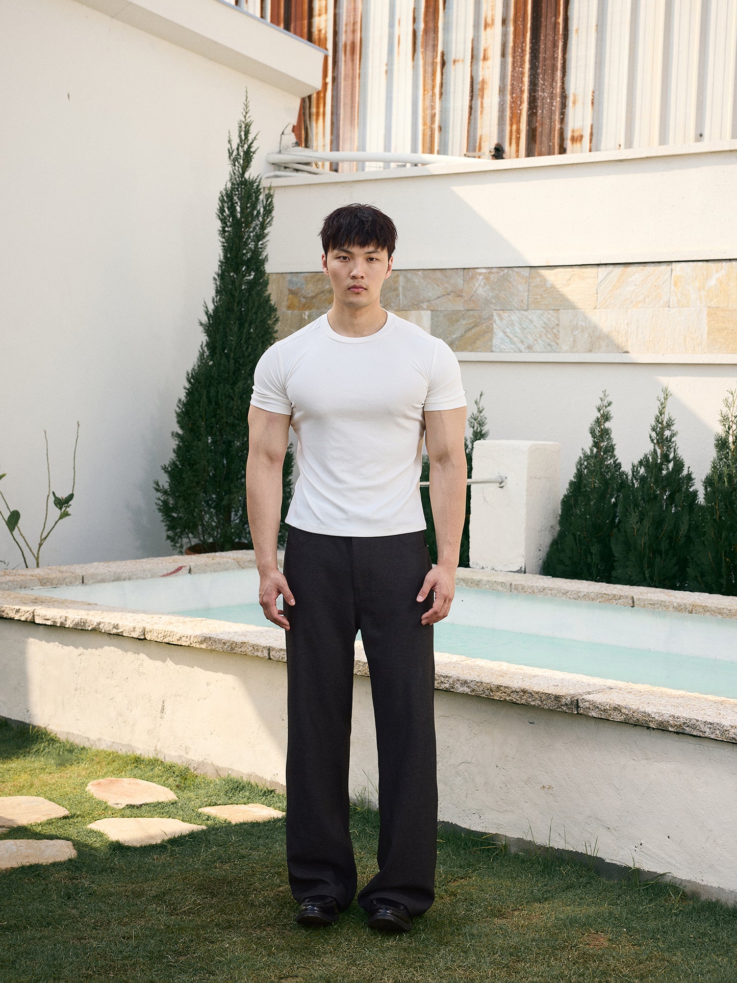 MODAL SAND WASH SHORT SLEEVE TOP