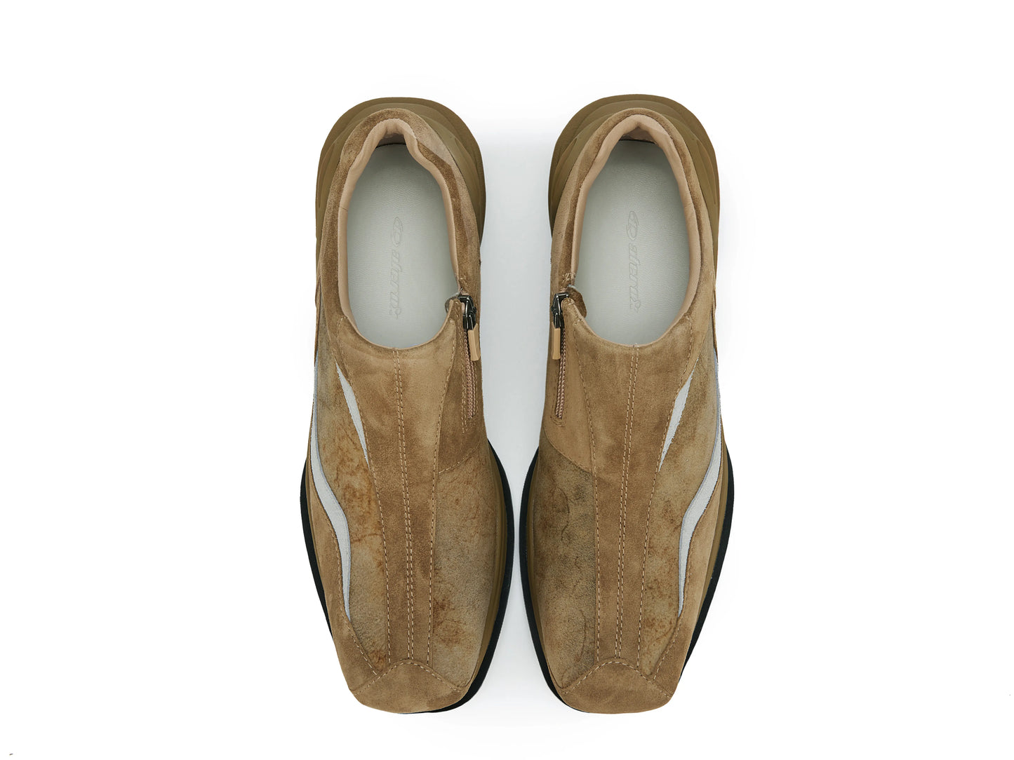 ATCROX PUMICE Hand-tie-dyed sheepskin and cowhide vintage sports shoes