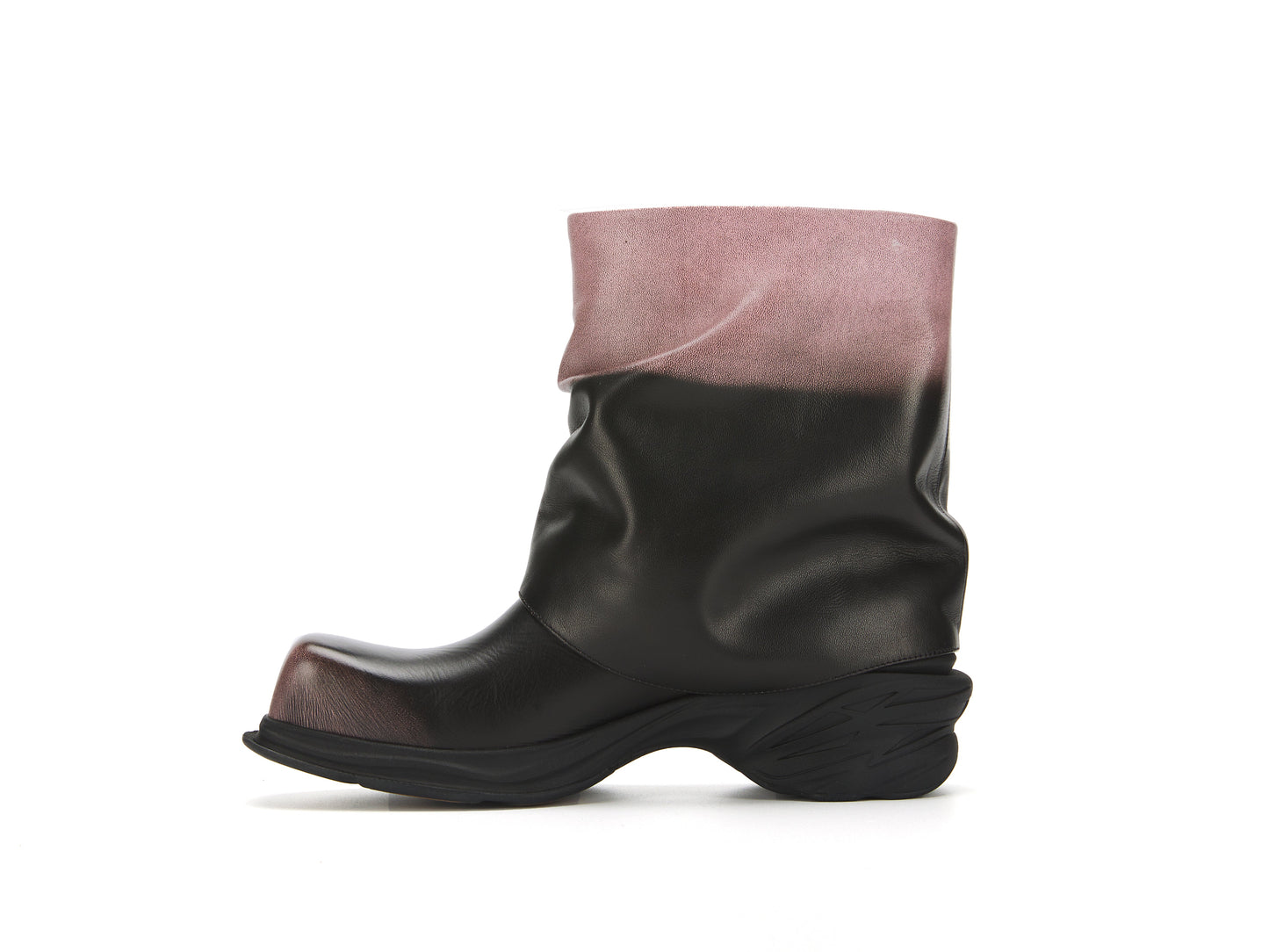 ATCROX METATUBE Gradient cowhide ankle boots
