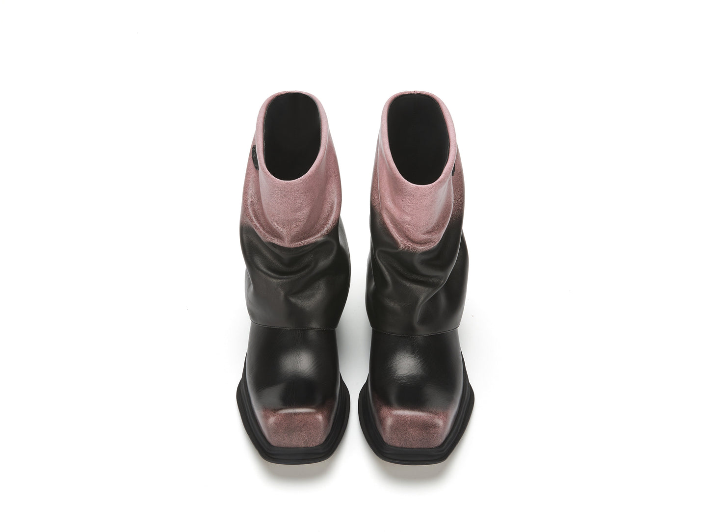 ATCROX METATUBE Gradient cowhide ankle boots